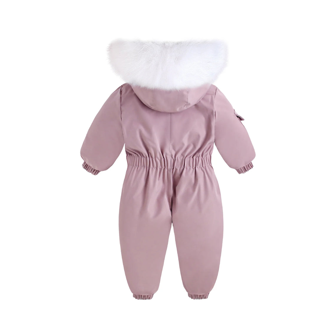 Infant Fur Hooded Winter Rompers for Girls and Boys