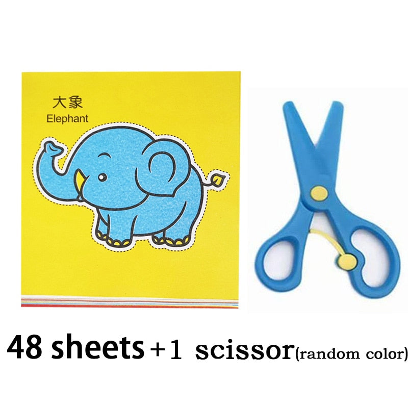 Kids 48 Piece Handmade Cartoon Scrapbook Learning Toys childrensterritory