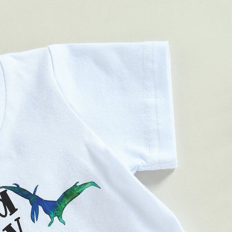 Letter Print Top and Trousers Baby Boy 2Pcs Casual Suit childrensterritory