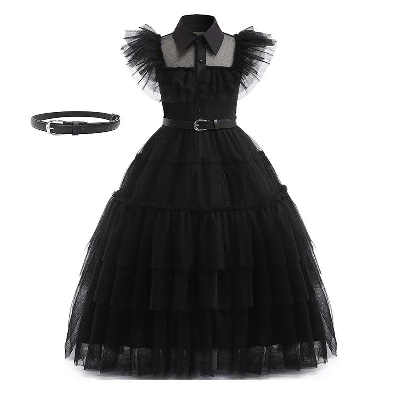 Wednesday Addams Kids Easter Halloween Party Costumes childrensterritory