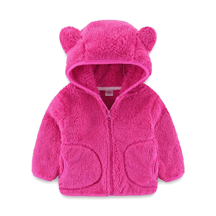 Toddler Boys Girls Warm Fleece Colorful Hoodies Jackets childrensterritory