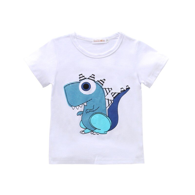 Kids Boys Dinosaur Print Summer T Shirt and Shorts Set childrensterritory