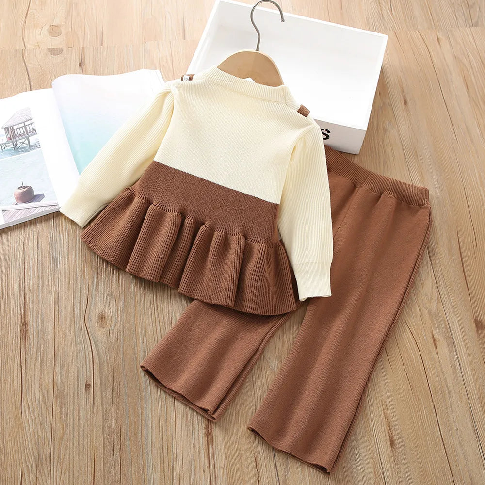 Girls’ Elegant Long-Sleeve Winter Outfits childrensterritory