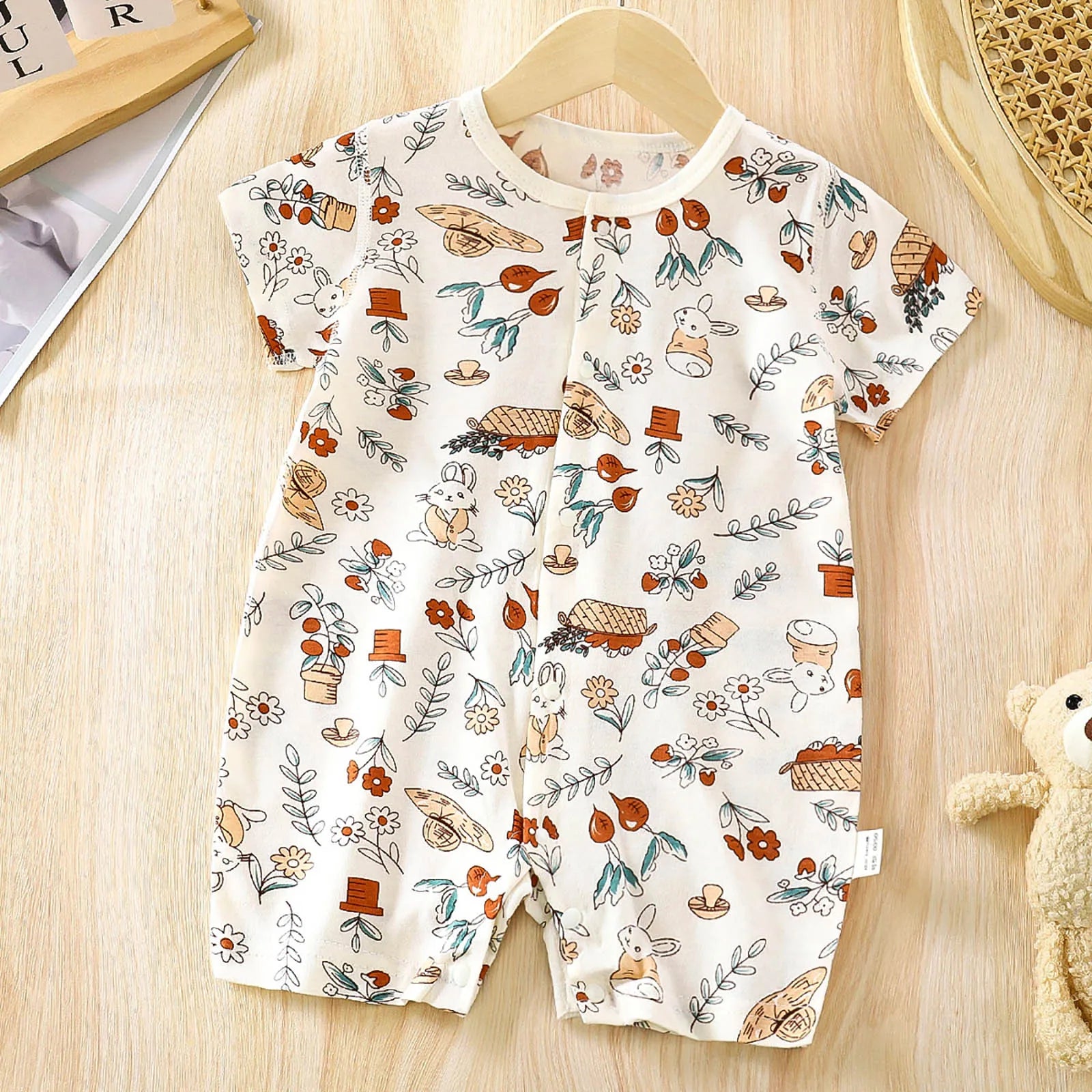 Baby Boys Breathable Stylish Cartoon Romper Sets
