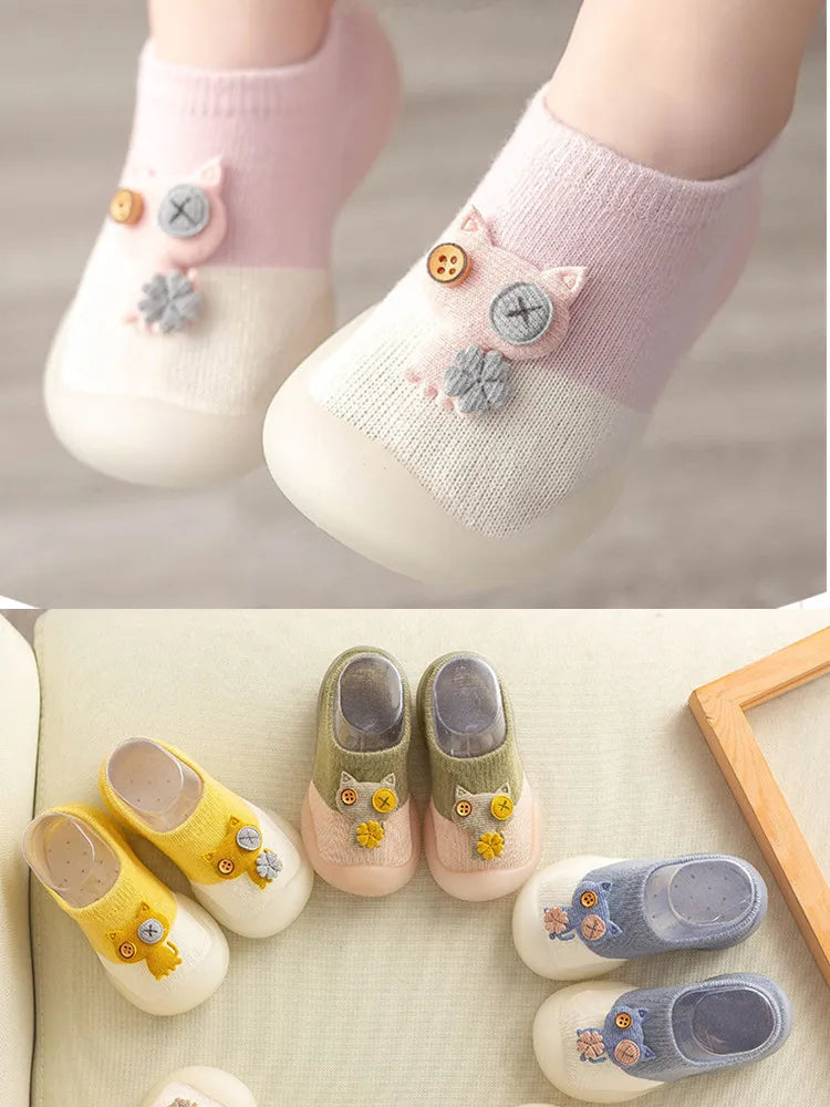 Baby Cartoon Pattern Non-slip Cotton Floor Socks childrensterritory