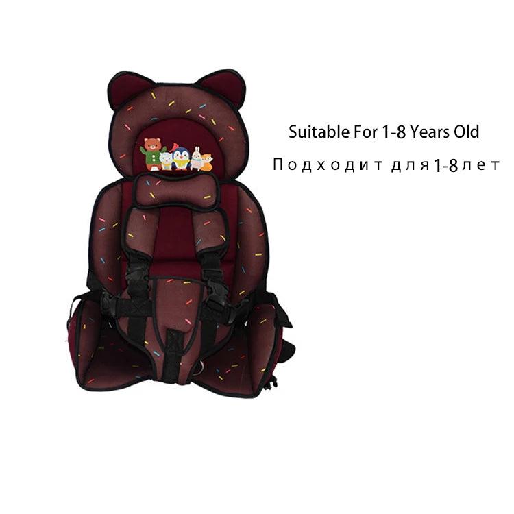 Adjustable Cartoon Design Baby Seat Cushion with Belt childrensterritory