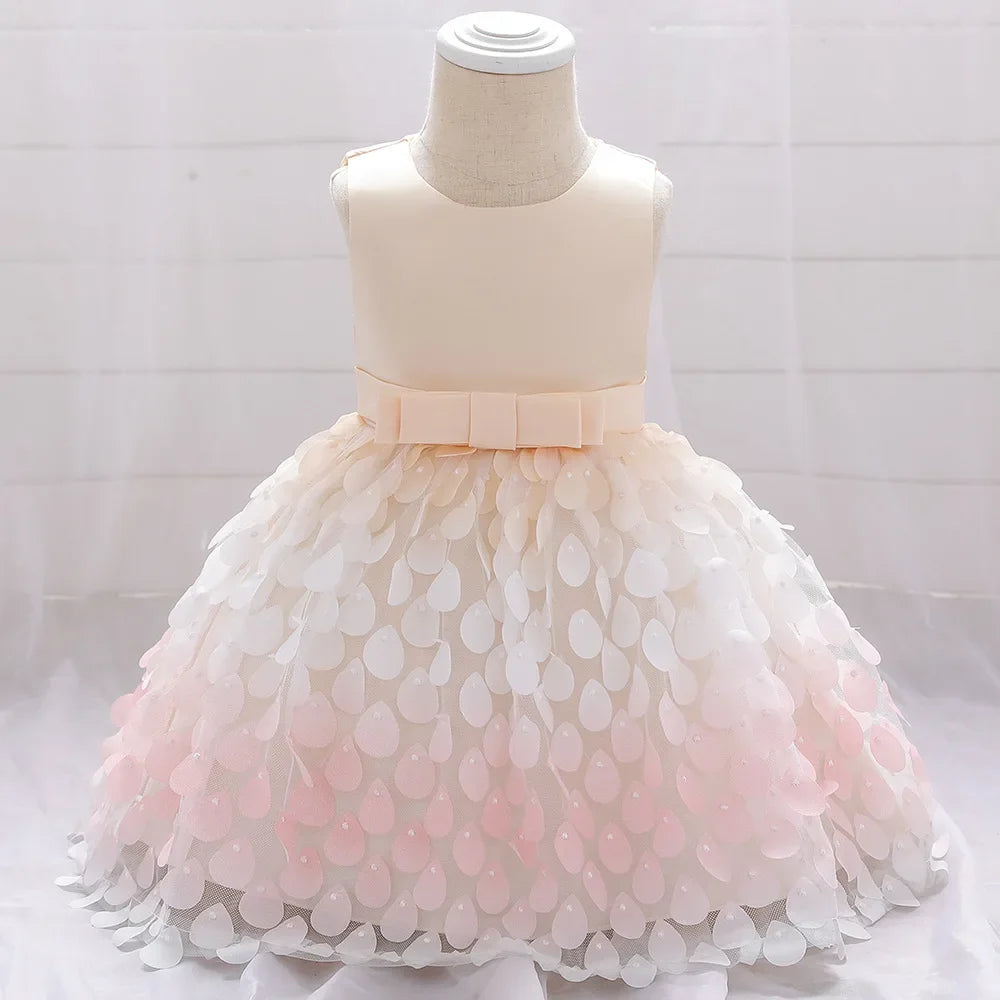 Mermaid Style Birthday/Christening Puffy Dress for Baby Girl