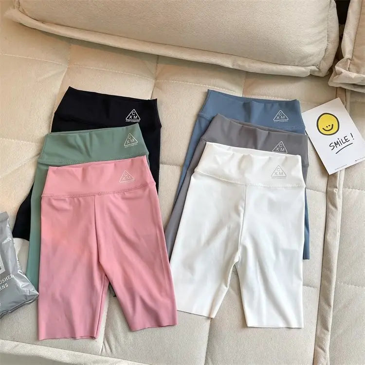Kids Girls Skinny Solid Half Capris Sports Cropped Trousers childrensterritory