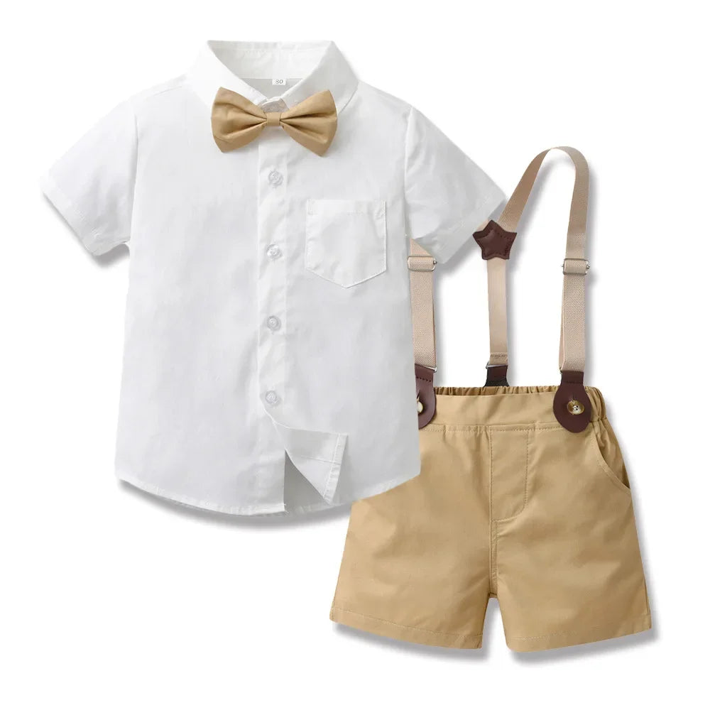 Little Boys Elegant Gentlemen Clothes Sets for Birthday Party