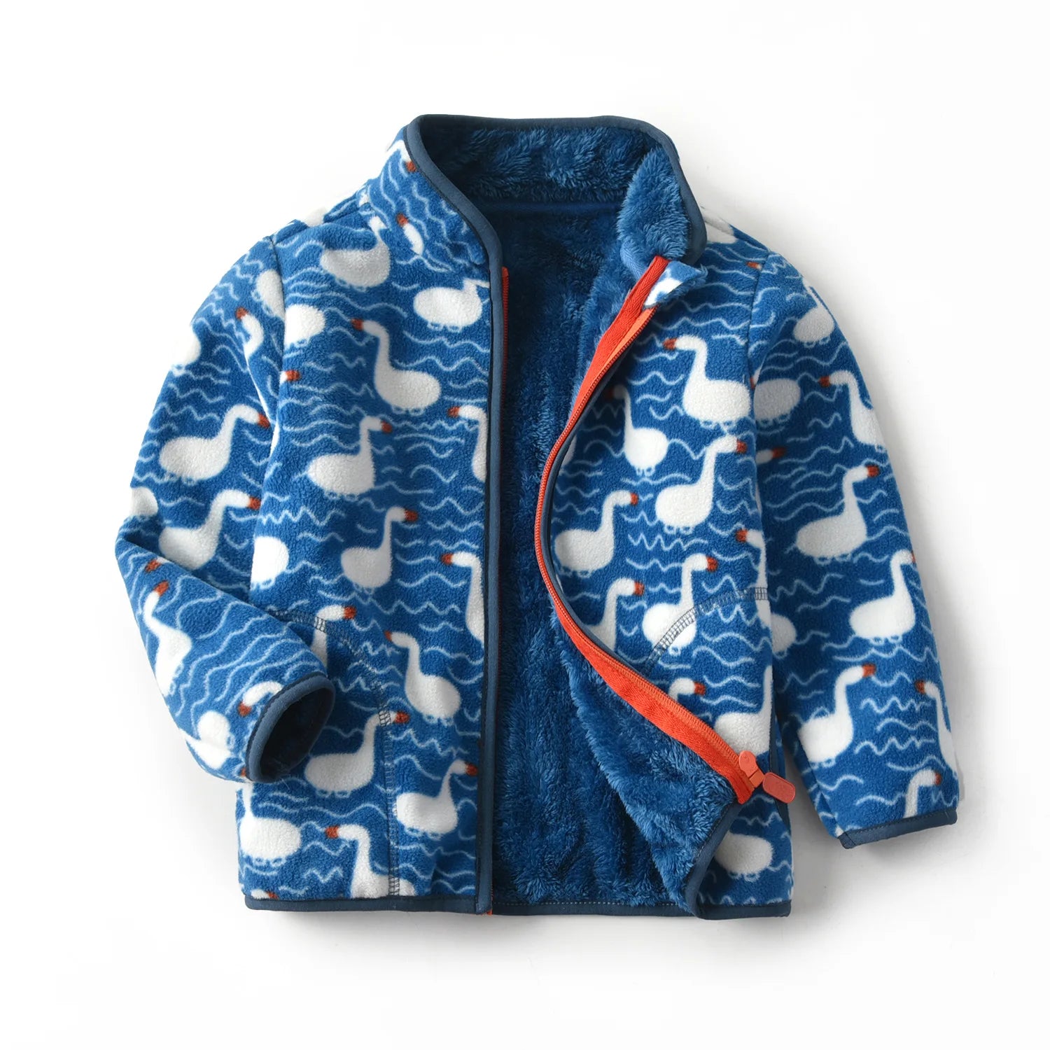 Kids Boys Girls Plus Velvet Warm Winter Zipper Outwear childrensterritory