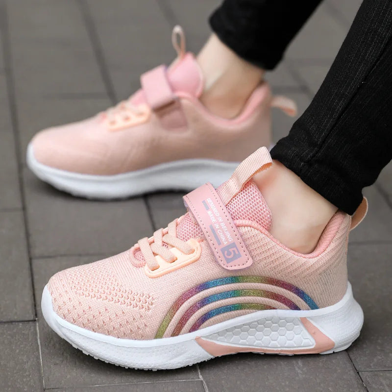 Lightweight Casual Kids Girls Mesh Sneakers Sports Shoes childrensterritory