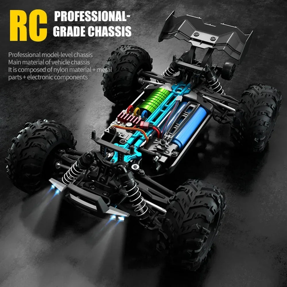 High-Speed 70KM/H 4WD RC Car With Led Lights childrensterritory