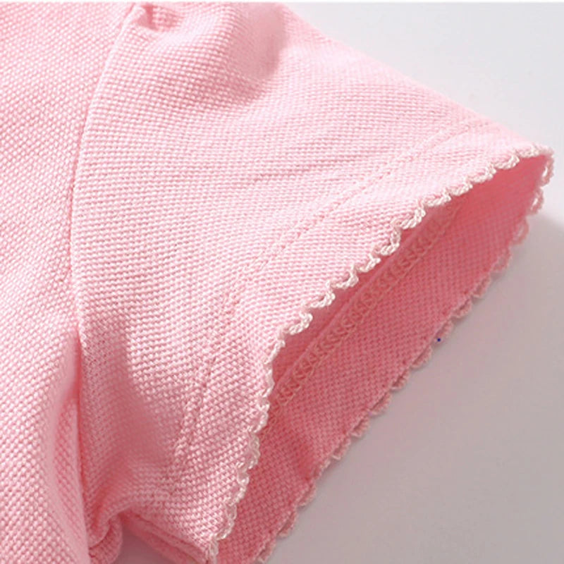 Little Girls Shorts Sleeve Polo Shirts for Summer childrensterritory