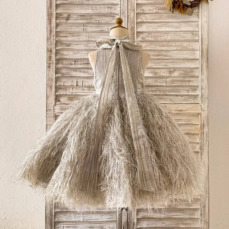 Kids Girls Luxury Puffy Princess Dress for Birthday