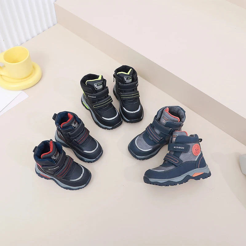 Boys Waterproof Thickened Cotton Soft Outdoor Warm Boots childrensterritory
