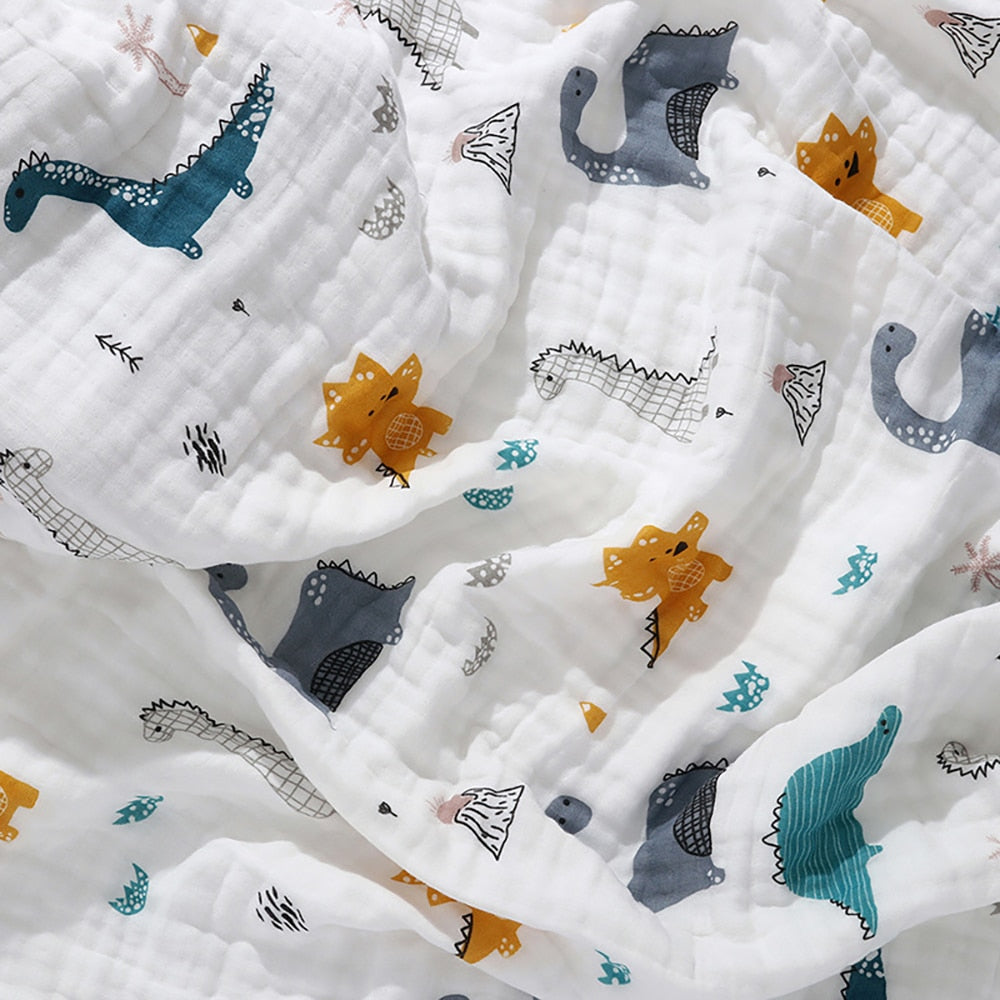 6 Layers 100% Cotton Breathable Newborn Swaddle childrensterritory