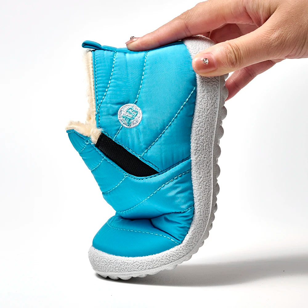 Warm Plush Leather Winter Snow Boots for KIds