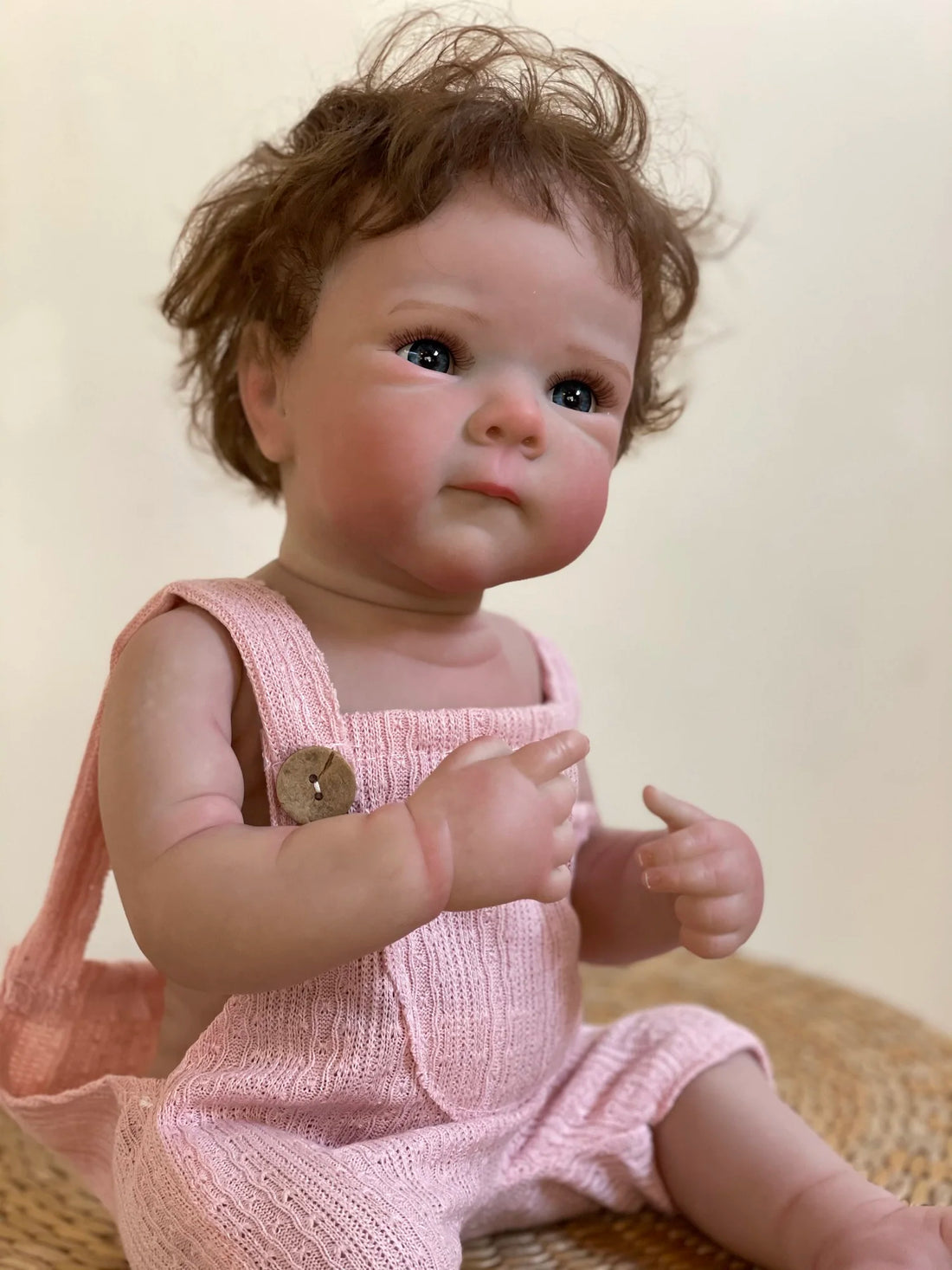 Washable Reborn Baby Doll With Rooted Hair childrensterritory