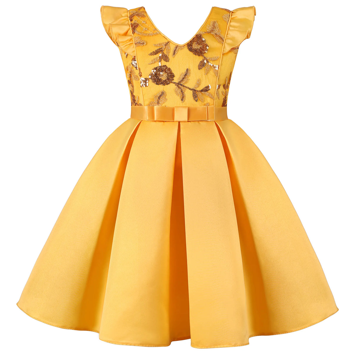 Beading Flower Design Wedding Party Tutu Dresses for Girls childrensterritory