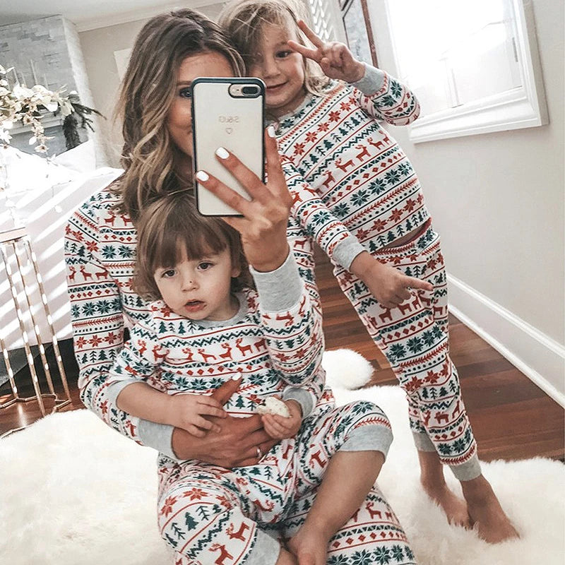 Printed Matching Christmas Sleepwear for Kids/Adults childrensterritory