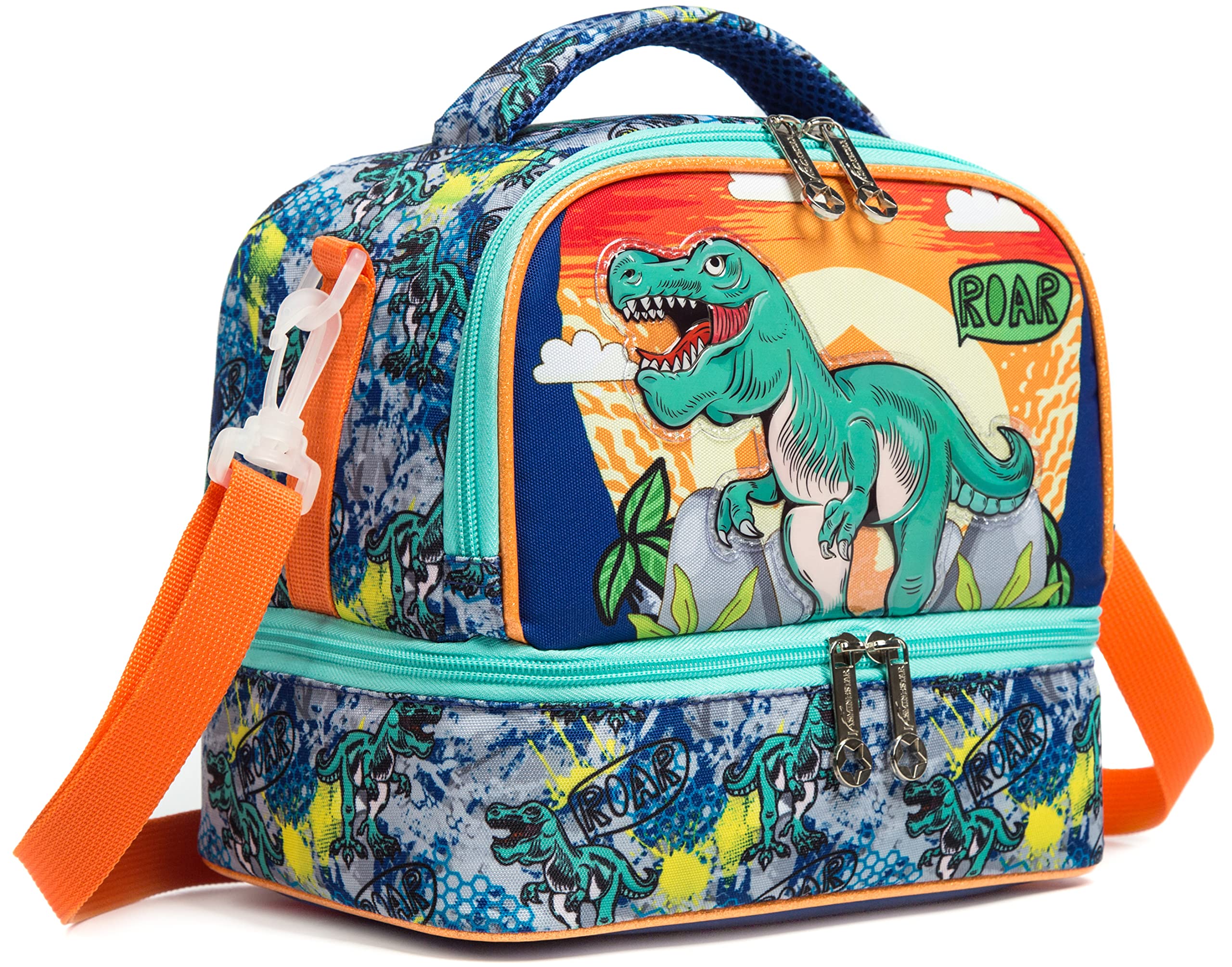 Waterproof Kids Dinosaur Unicorn Insulated Lunch Bag childrensterritory