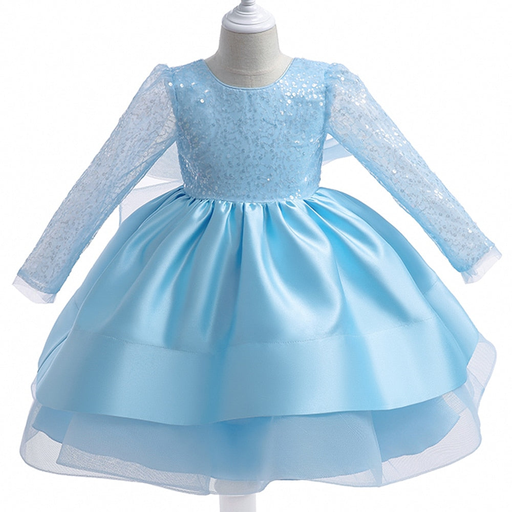 Sequined Birthday Wedding Party Dresses for Little Girls childrensterritory