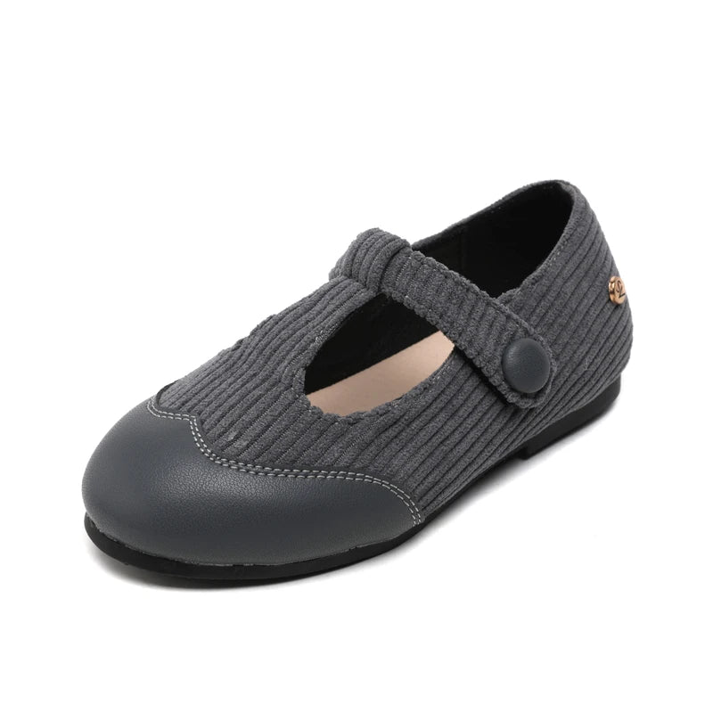 Little Boys and Girls Slip On Black Leather Shoes childrensterritory