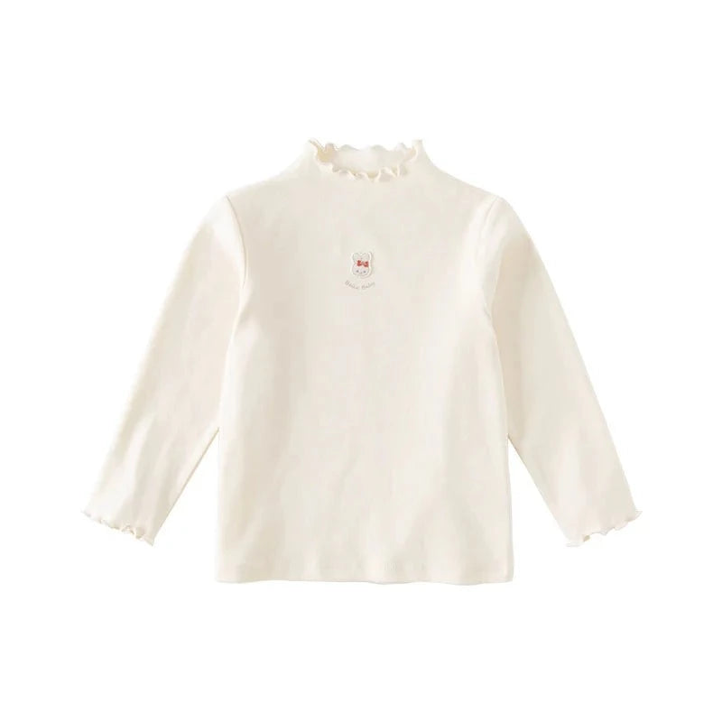 Kids Girls Casual Long Sleeve Cotton Tops for Autumn childrensterritory