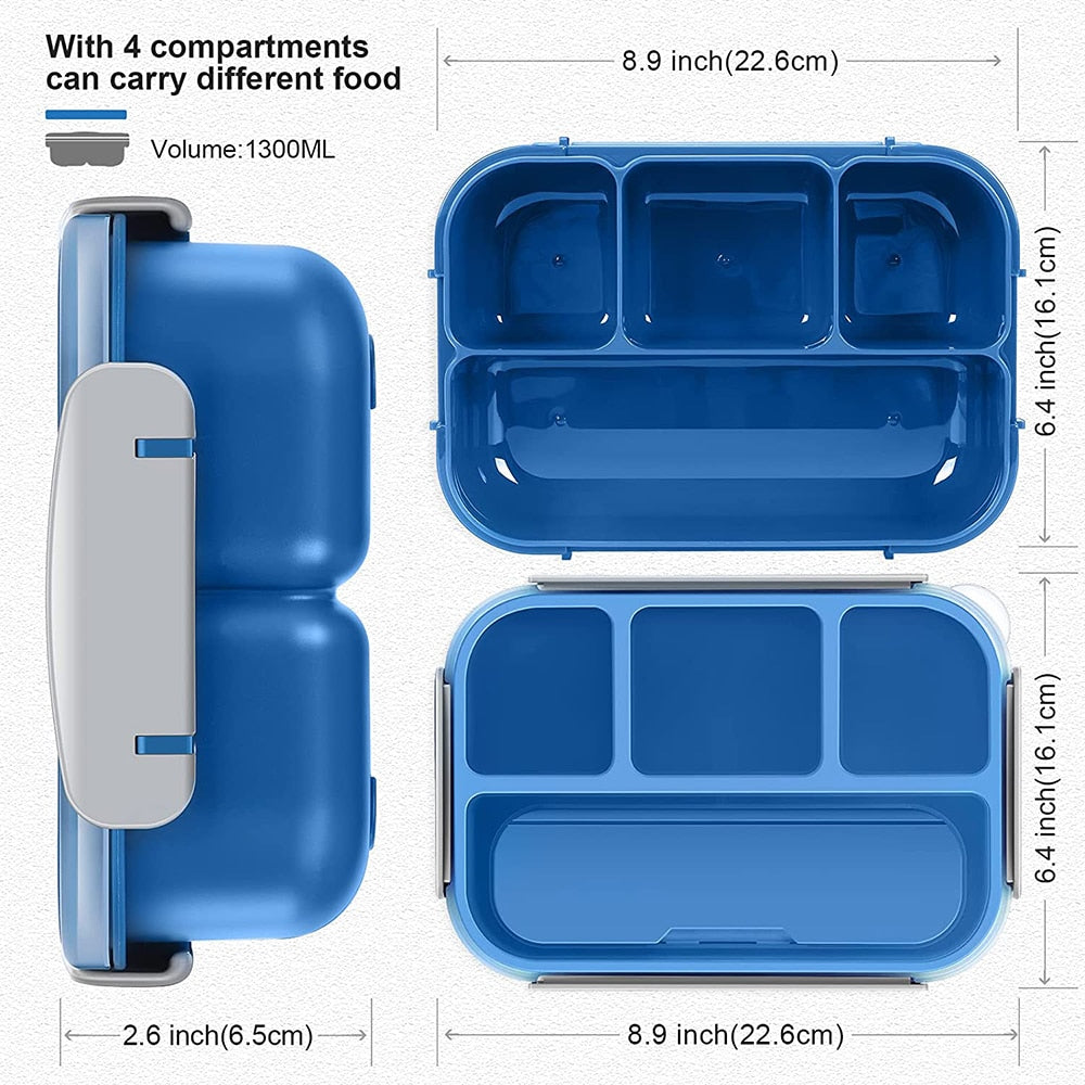 Kids Lightweight and Durable Bento Lunch Box childrensterritory