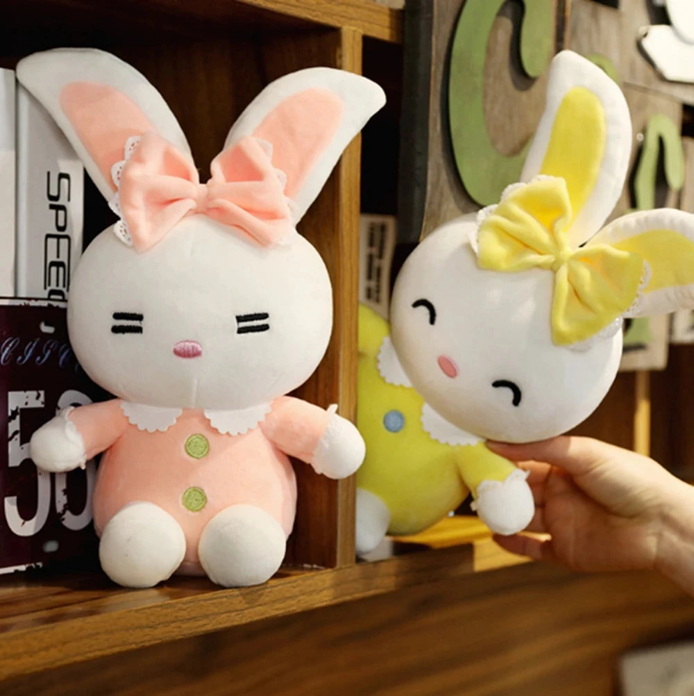 30CM Candy Color Rabbit Plush Toy for Birthday Christmas Gift childrensterritory
