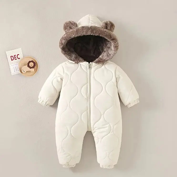 Baby Kids Long-Sleeved Casual Winter Jumpsuits