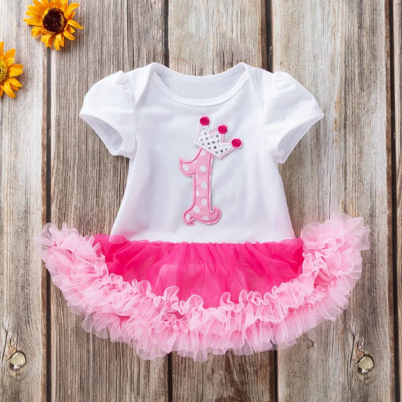 Baby Girls Tutu Romper Dress |1st 2nd Birthday Outfits