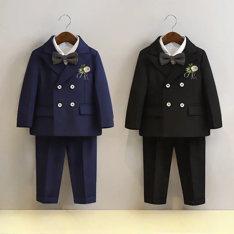 Kids Blazer Vest Pants Formal/Wedding Clothes Set
