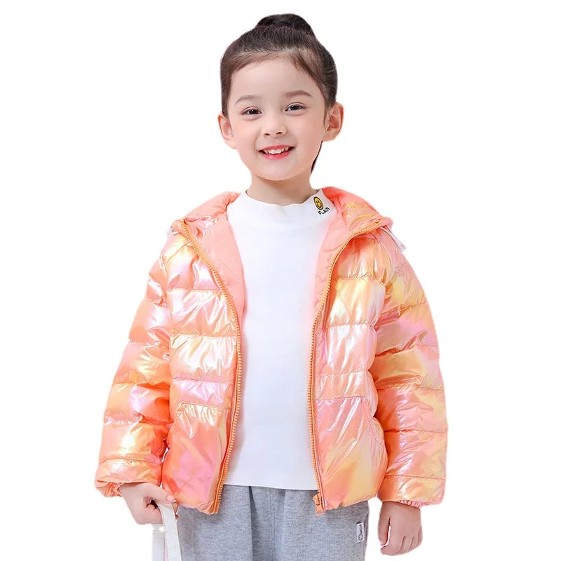 Colorful, Bright Hooded Duck Down Jackets for Babies and Kids childrensterritory