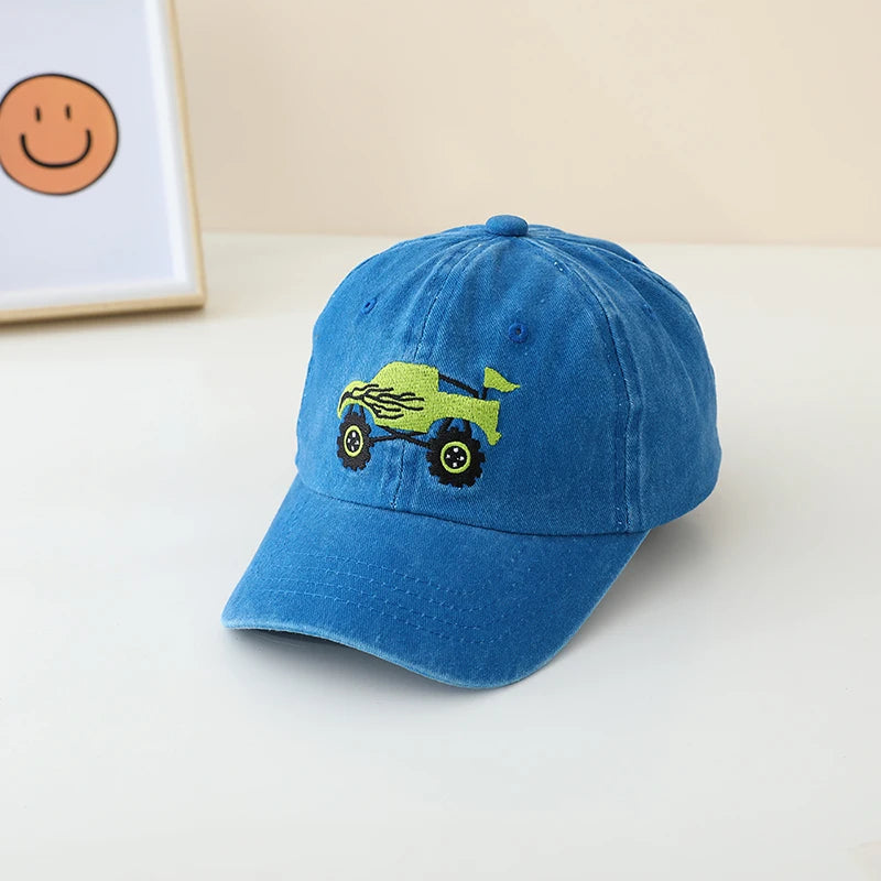Adjustable Cartoon Truck Embroidered Children &