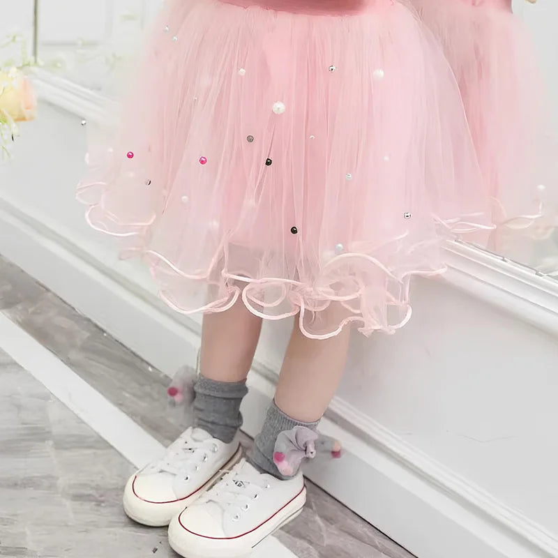 Kids Girls Marie Cat Design Summer T-shirt & Tutu Skirt Set childrensterritory