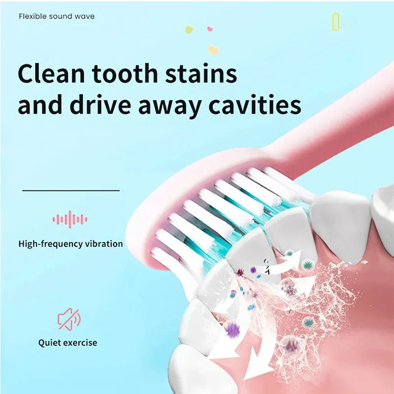 Smart Rechargeable Kids Sonic Electric Toothbrush childrensterritory