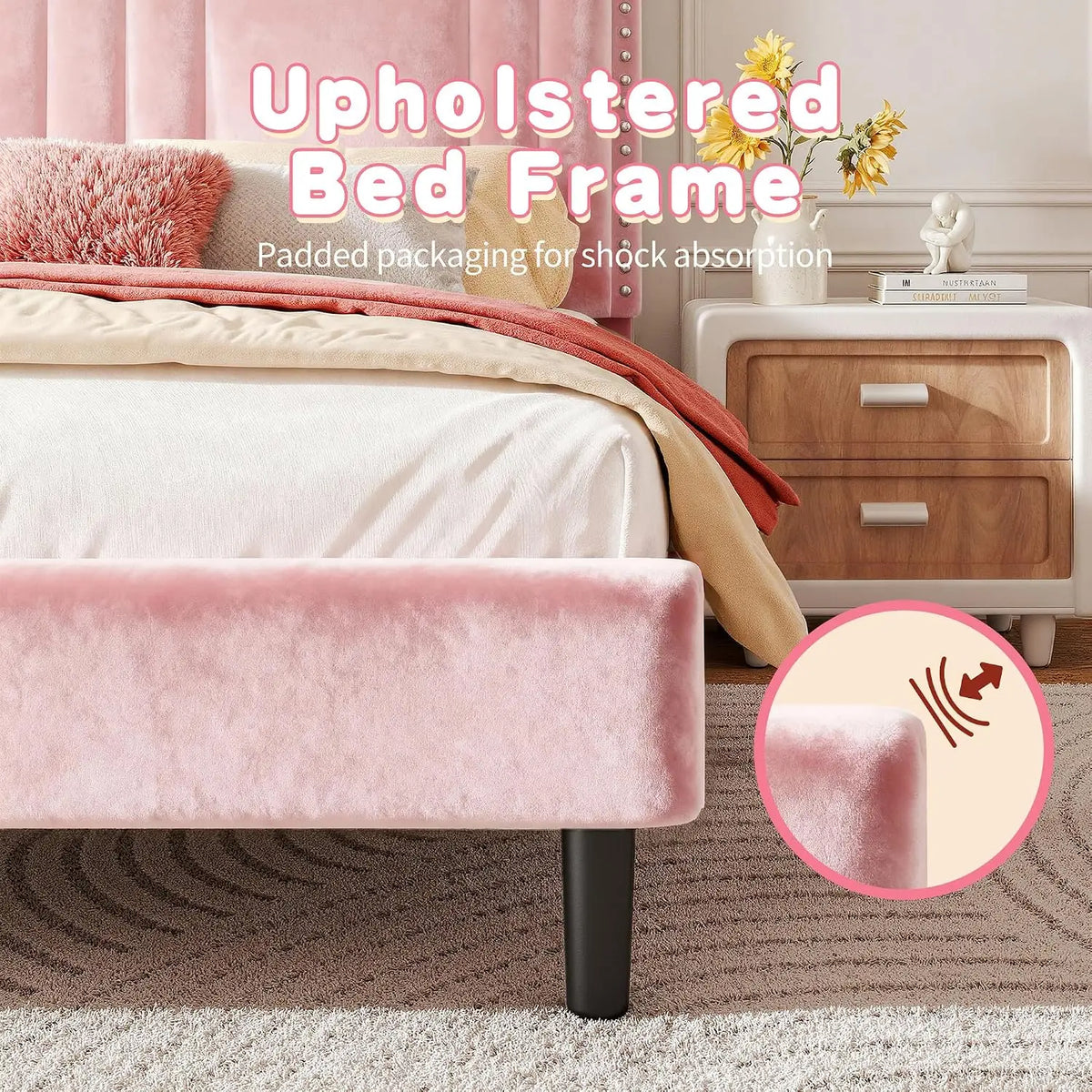 Kids Secure & Cozy Full-Size Corner Bed Frame