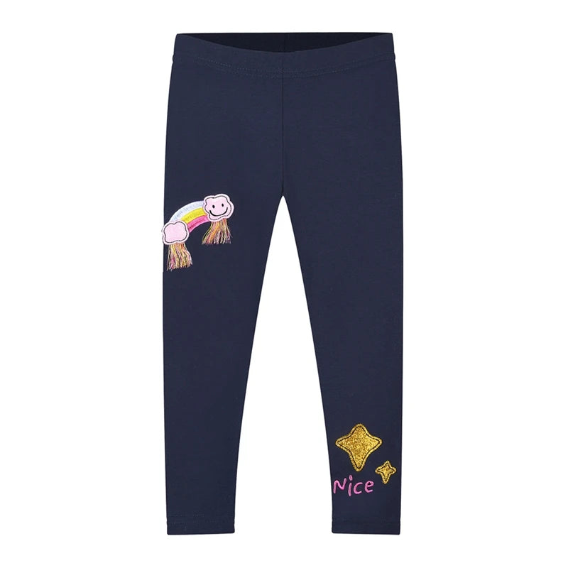 Kids Girls Cartoon Pattern Casual Leggings For 2-8 Years childrensterritory