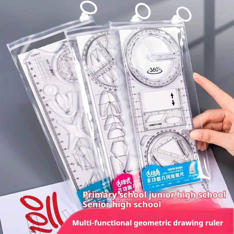 Multifunctional Rotatable Spirograph Ruler Stationery Set childrensterritory