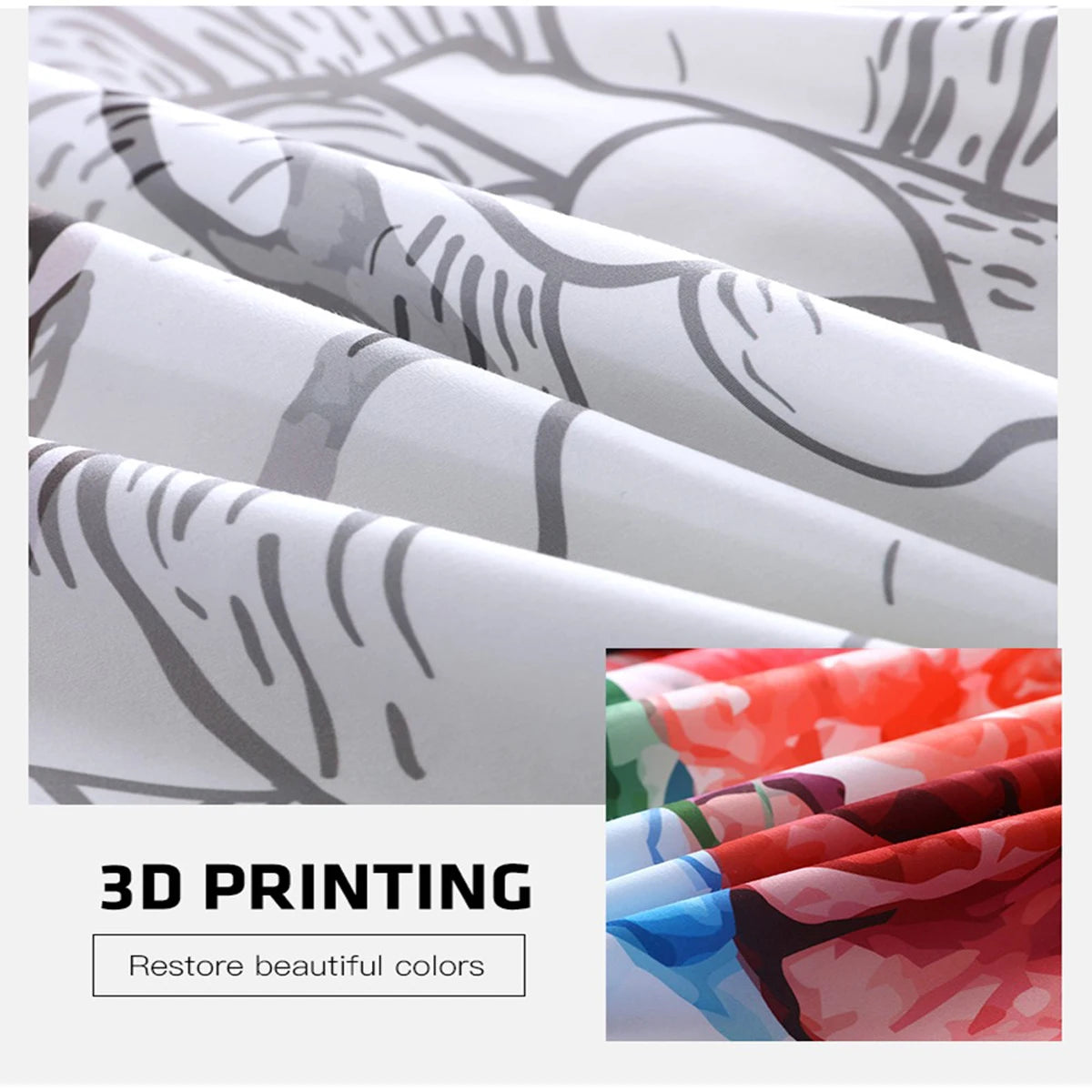 3D Cartoon Animal Print Microfiber Kids Bedding Sets childrensterritory