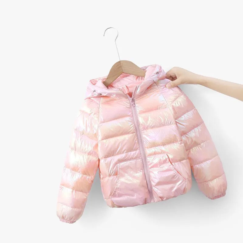 Colorful, Bright Hooded Duck Down Jackets for Babies and Kids childrensterritory