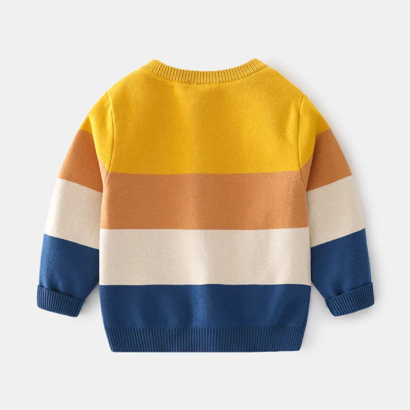 Kids Long-Sleeved Cartoon Print Winter Sweater childrensterritory