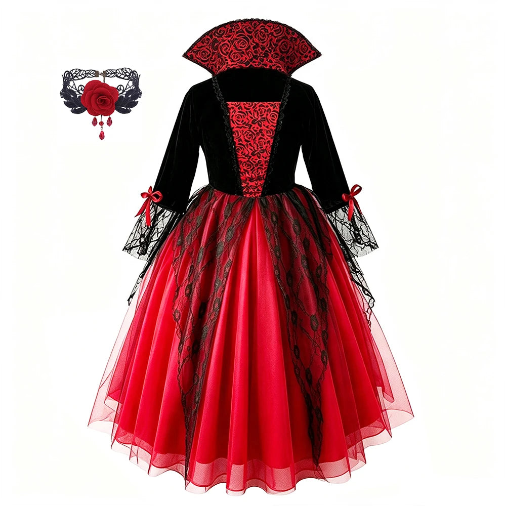 Ghost Bride Kids Girls Costume For Purim Halloween Party
