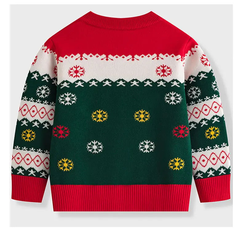Kids’ Christmas Design Long-Sleeved Winter Sweater