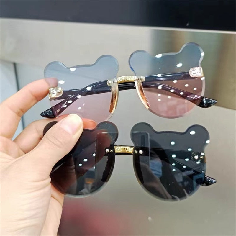 Kids Bear Shape Anti-glare Sun Glasses for Girls Boys childrensterritory