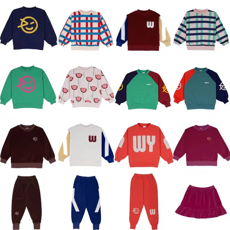 Kids Designer Warm Sweaters and Pants Clothing Sets childrensterritory