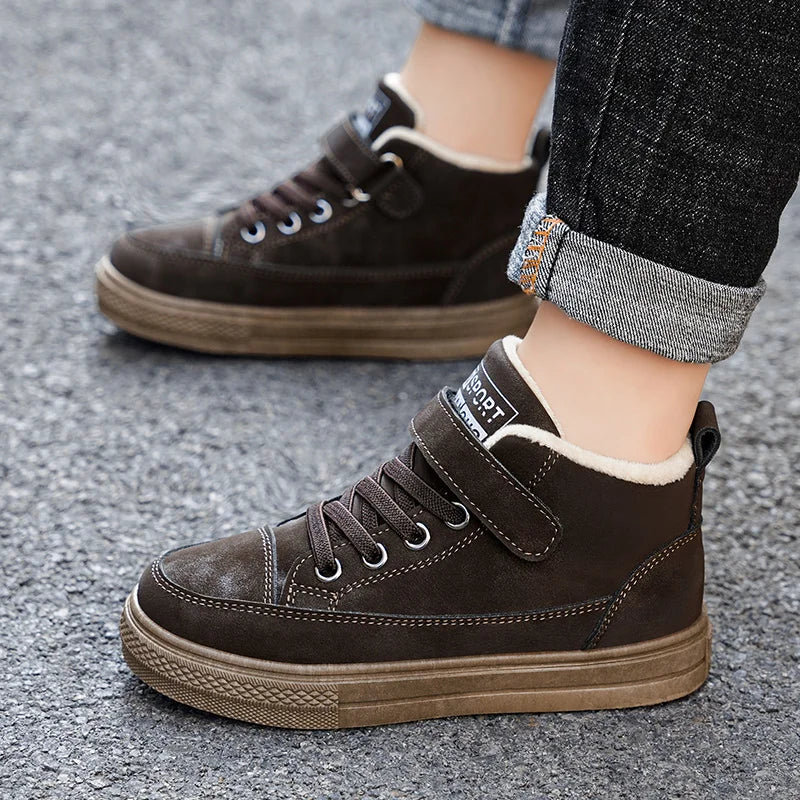 Kids Warm Soft Flat Casual Sports Sneakers