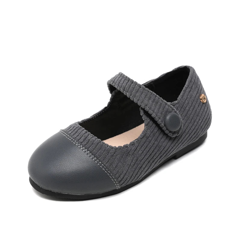 Little Boys and Girls Slip On Black Leather Shoes childrensterritory