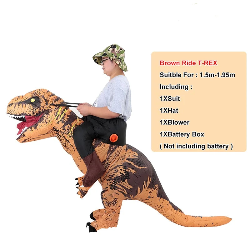 Inflatable Blow-Up Dinosaur Costume for Halloween Christmas